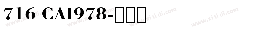716 CAI978字体转换